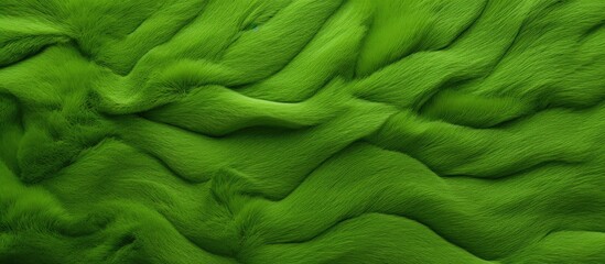 Poster - Background with vivid green wool felt texture, ideal for a copy space image.