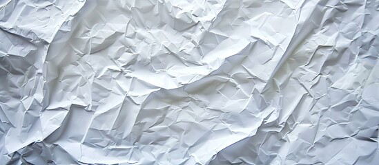 Poster - Used white stencil paper with wrinkles and copy space image for artistic texture.
