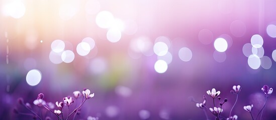 Aufkleber - Nature-inspired violet bokeh background with copy space image.