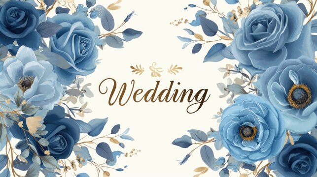 Romantic allure: captivating wedding invitation card adorned with text wedding, blending elegance and sentiment in beautiful design, perfect for announcing and inviting to joyous celebration of love.