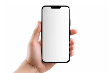 Canvas Print - Png mobile phone mockup, transparent screen