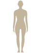 © TRENZ GRAPHIC - female or women PNG, silhouettes of man PNG, transparent gray color model body shapes, including people, front view flat Vertical icon