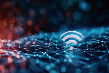 Poster - Innovative wireless network connectivity idea with digital communication, focusing on a forwardlooking approach