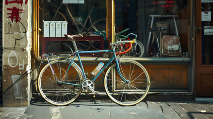 Wall Mural - An offline store for road bikes