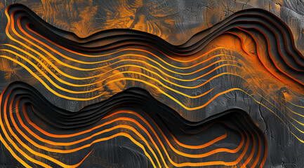 Wall Mural - abstract orange background