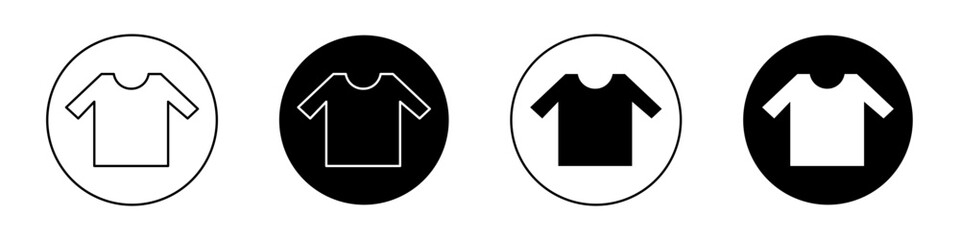 Shirt outlined icon vector collection.