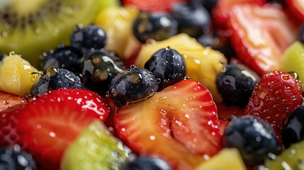 Wall Mural - a colorful fruit salad