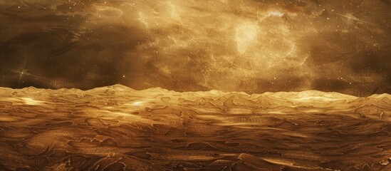 Aufkleber - Abstract brown texture resembling a desert's night scenery with copy space image.