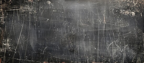 Sticker - Blackboard with erased chalk providing texture for including text with copy space image.