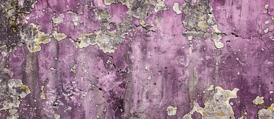 High quality photo of an aged, purple sidewalk texture with sandy elements, providing a seamless background for text or other content. Copy space image. Place for adding text and design