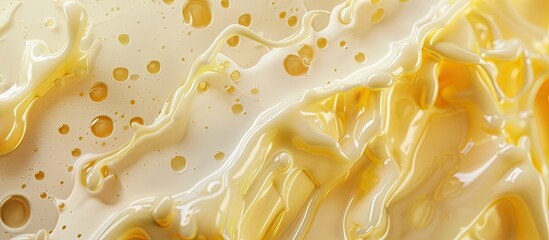 Aufkleber - Background image made from boiled condensed milk with copy space.