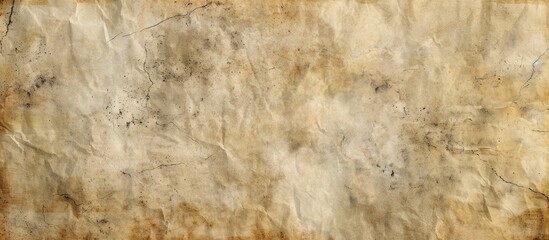 Poster - Vintage paper with a weathered canvas texture for a charming background, ideal for presenting content with a spacious copy space image.