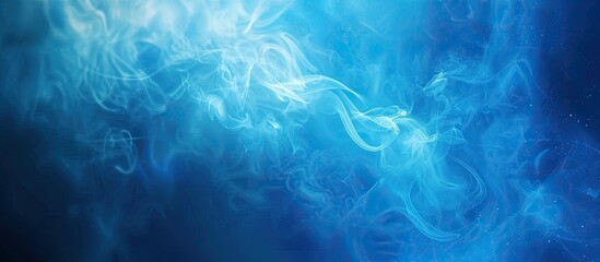 Poster - blue modern website template with a trendy abstract design. natural background blur provides ample c
