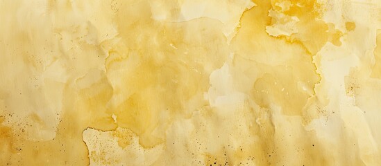 Poster - Light textured beige paper background with rough spots and copy space in yellow and brown.