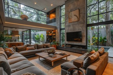 Wall Mural - Cozy Modern Living Room