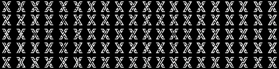 Mega collection letter x logo design. modern logotype x design with white color. vector illustration