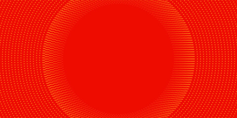 Poster - dots halftone orange color pattern gradient texture with technology digital background. dots pop art