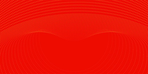 Poster - dots halftone orange color pattern gradient texture with technology digital background. dots pop art
