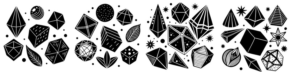 Doodles transparent pack set of various hand-drawn-shapes