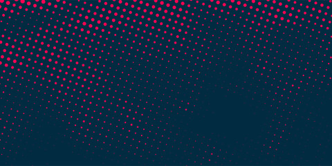 Poster - dots halftone orange color pattern gradient texture with technology digital background. dots pop art