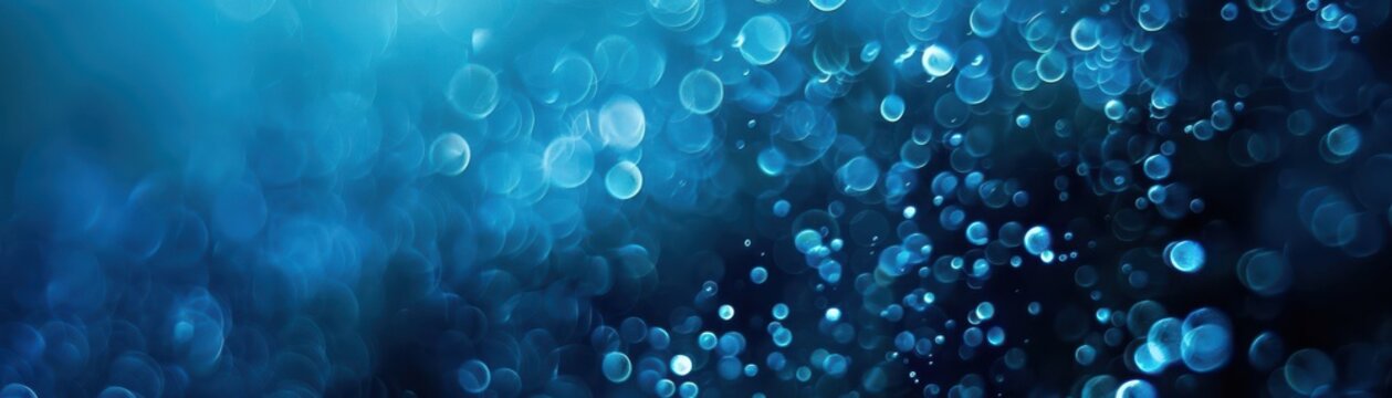 A blue background with many small blue circles. Free copy space for text.