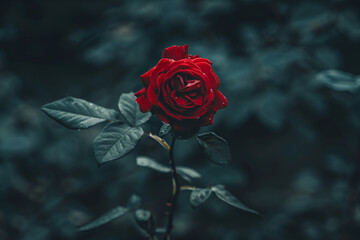Romance red nature blossom petal romantic beauty rose floral flower plant single