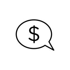 Poster - Financial Comment Dollar Icon for Money Discussions
