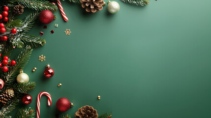 Sticker - Christmas decorations ornamenal background design