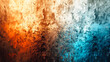 © mimi - A captivating abstract depiction blending fiery orange and cool blue hues, symbolizing the balance and harmony between contrasting natural elements.