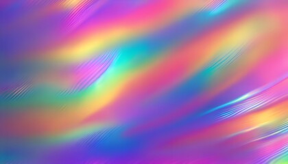 Wall Mural - background with an abstract blur effect and a holographic rainbow foil iridescent design