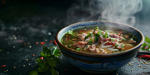 Wall Mural - Asian spicy soup