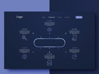 Wall Mural - modern infographic vector elements for business brochures. use in website, corporate brochure, adver