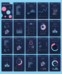 Wall Mural - vector graphics infographics with mobile phone. template for creating mobile applications, workflow 