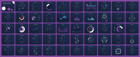 Wall Mural - vector graphics infographics with mobile phone. template for creating mobile applications, workflow 