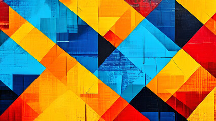 Wall Mural - Bold Shapes Ignite the Imagination in Abstract Art