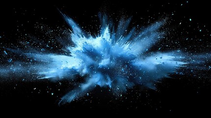 Wall Mural - ethereal blue explosion