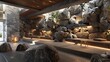 © Sadia - modern wellness center with walls built from heated stones, providing therapeutic benefits to visitors seeking relaxation and rejuvenation