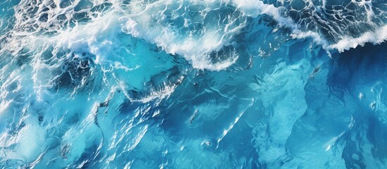 Wall Mural - Ocean Waves: A Turquoise Symphony