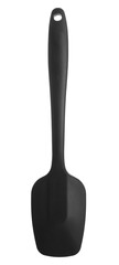 Wall Mural - One black spatula isolated on white. Kitchen utensil