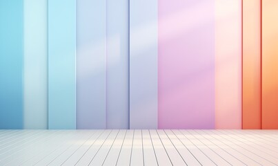 Wall Mural - Minimalist Pastel Color Palette Background