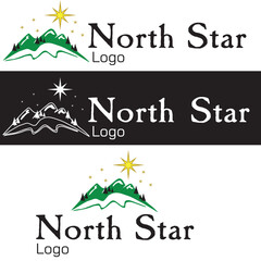 Wall Mural - North star logo for business or personal use. 