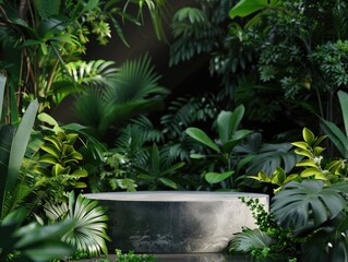 Sticker - Stone Bathtub in Garden