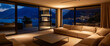 © Villas - Luxury villa interior with beautiful views, night, lake