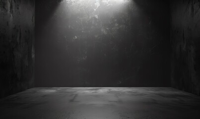 Wall Mural - Dark Room with a Spotlight