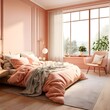 © K - 연한 분홍색 침실
