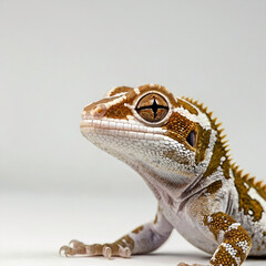 Wall Mural - frog on white background