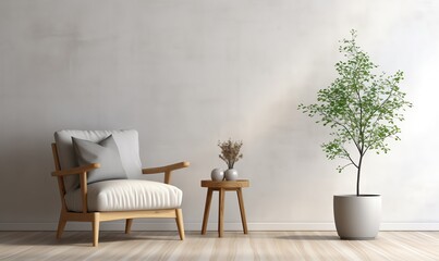 Wall Mural - Minimalist Living Room Interior Design
