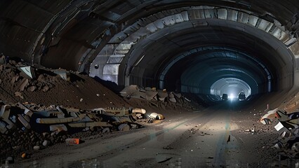 Wall Mural - tunnel in the tunnel