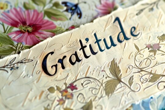 Expressing Gratitude: Handwritten 