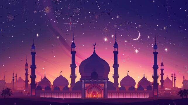 nice bakrid eid al adha festival banne AI generated